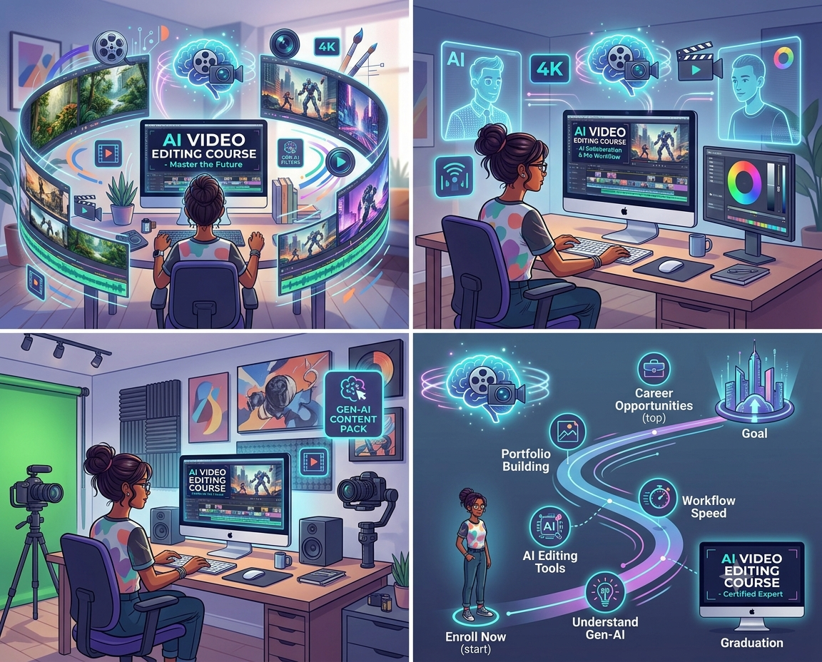 best AI video editing institute